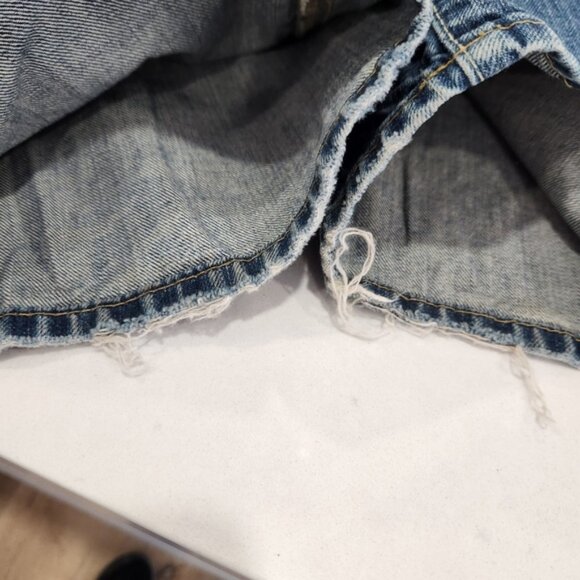 Vintage Polo Ralph Lauren Jeans Mens 46x32 Blue Big Medium Wash Straight Leg - Picture 10 of 16